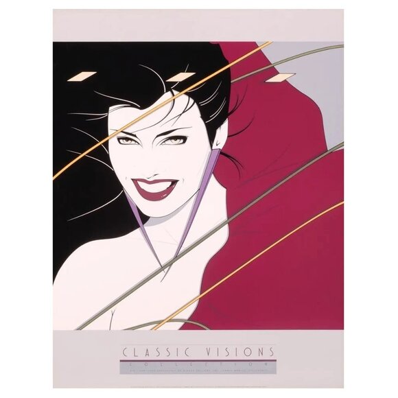 1980s Rare Patrick Nagel "Rio Girl" Poster by Mirage Edition Inc. Santa Monica - Picture 1 of 6